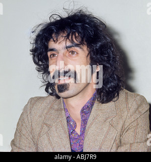 A portrait of Frank Zappa, Taken at a press conference where his main object seemed to be to harangue the press Stock Photo