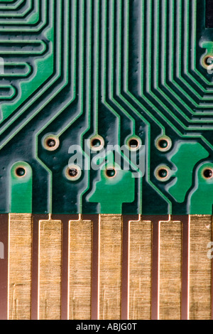 Circuitboard closeup Stock Photo