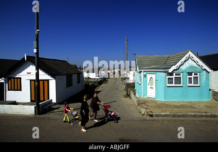 Hillman Avenue Jaywick Sands near Clacton-on-Sea, Essex UK. Stock Photo