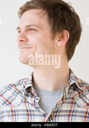 Close up of man smiling Stock Photo