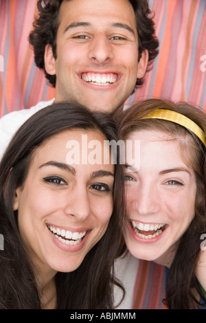 Friends laughing Stock Photo