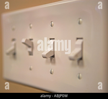 on off light switches Stock Photo - Alamy