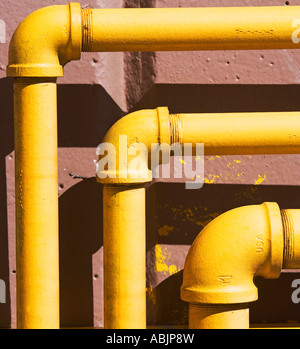 Close up of pipes on building Stock Photo