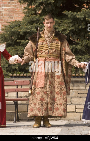 Young courtier in old traditional costumes Sandomierz Poland Stock Photo -  Alamy