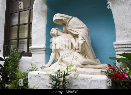 Pieta statue, Mission San Diego de Alcala, San Diego, California, USA Stock Photo