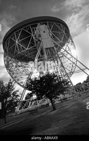 Jodrell Bank Radio Telescope Mono Stock Photo