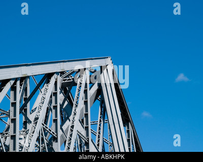 Part of the Connel steel cantilever road bridge over the mouth of Loch Etive Argyll Scotland Stock Photo