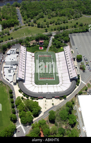 Rutgers NJ Football Stadium - Aerial view of the Rutgers University ...