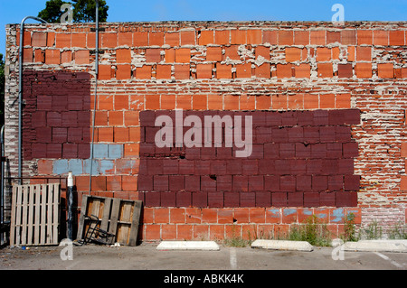 Block wall Downtown San Diego California USA Stock Photo