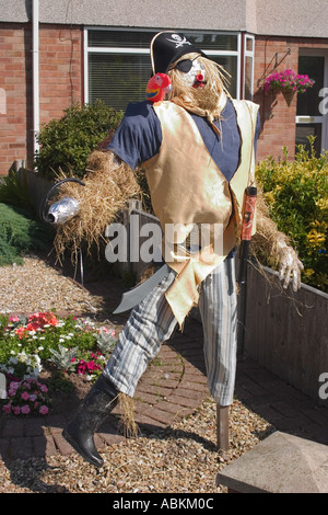 Thornton Hough scarecrow festival Wirral UK June 2005 Stock Photo