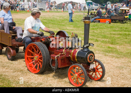 Wiltshire Steam Vintage Rally 2007 miniature steam traction engine Stock Photo