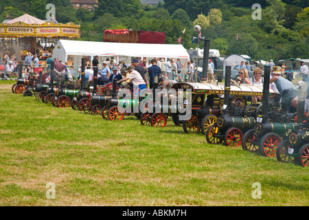 Wiltshire Steam Vintage Rally 2007 miniature steam traction engine Stock Photo