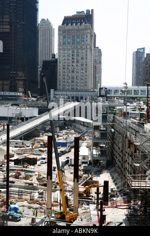 Portrait format image of Ground Zero New York in May 2007 Stock Photo ...