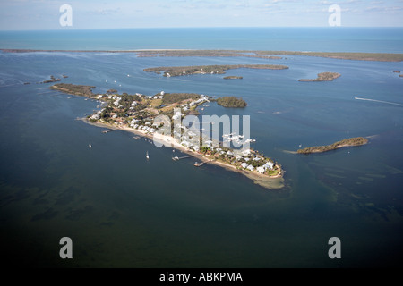 Aerial photo of Useppa Island, Whoopee Island, Cabbage Key, Middle Key ...