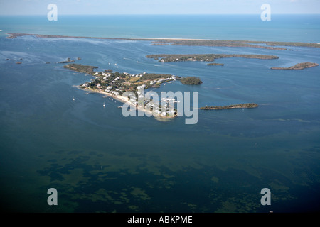 Aerial photo of Useppa Island, Whoopee Island, Cabbage Key, Middle Key ...