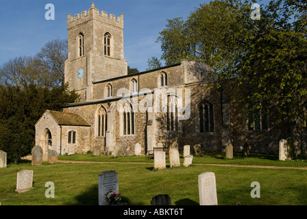 St Andrews Church Abbots Ripton Cambridgeshire UK Stock Photo