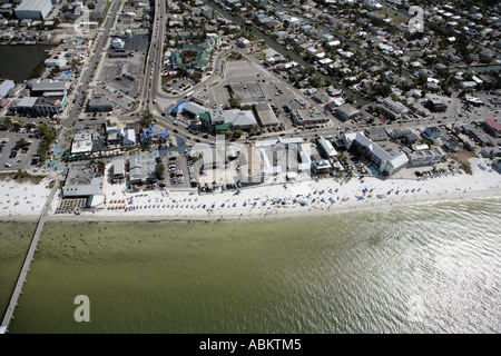 Aerial photo of Estero Island, Fort Myers Beach, Lover's Key State ...