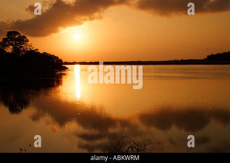 sunset at the sea Stock Photo