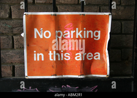 no parking sign Stock Photo
