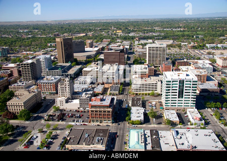 Aerial view of downtown Boise Idaho Stock Photo, Royalty Free Image ...