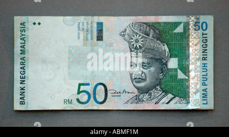 Malaysia 50 Ringgit Note Stock Photo