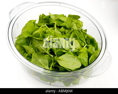 Steamed Spinach Stock Photo - Alamy