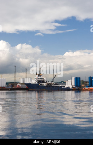 Aberdeen city centre harbour and docks - Aberdeenshire, Scotland uk Stock Photo