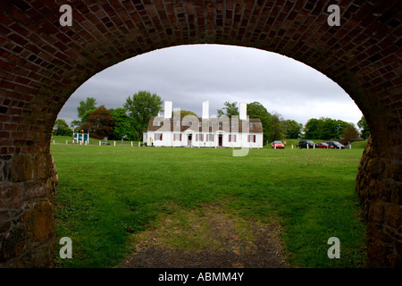 Officer's Quarters at Fort Anne, Annapolis Royal, Canada, Nova Scotia, North America. Photo by Willy Matheisl Stock Photo