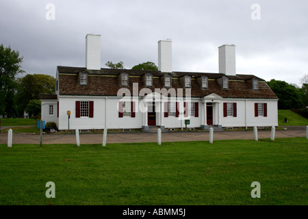 Officer's Quarters at Fort Anne, Annapolis Royal, Canada, Nova Scotia, North America. Photo by Willy Matheisl Stock Photo