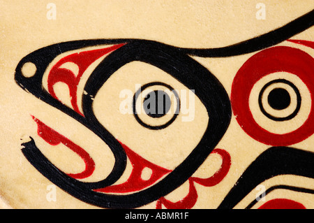 Alaskan Art, Tsimshian design Stock Photo