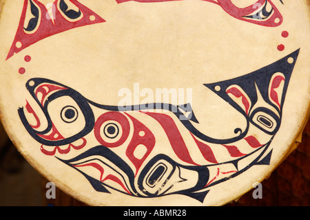 Alaska, Anchorage, Tsimshian design Stock Photo