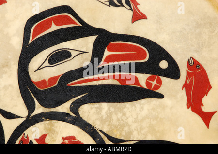 Alaskan Art, Tsimshian design Stock Photo