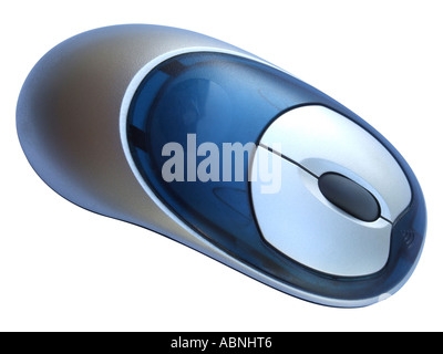 Wireless optical computer mouse on a white background Stock Photo