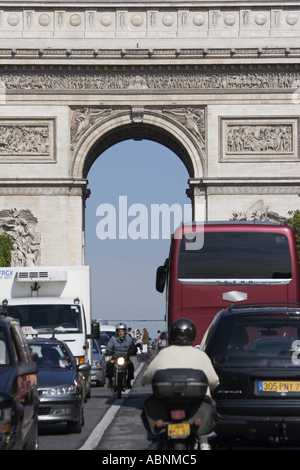 Champs Elysees stock image. Image of congestion, destination