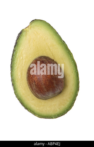 Avocado cut out on white background Stock Photo