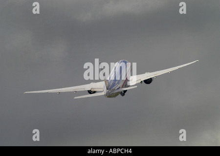 An American Airlines airliner taking off from Heathrow Airport London. Picture by Andrew Hasson May 18th 2006 Stock Photo