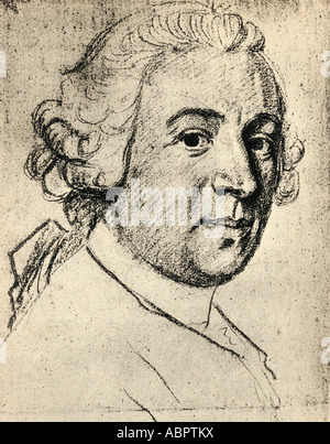 David Garrick, 1717 - 1779. English actor, playwright, theatre manager and producer. Stock Photo