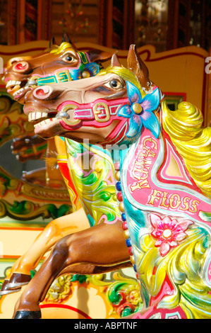 Carousel horses, York, North Yorkshire, UK Stock Photo