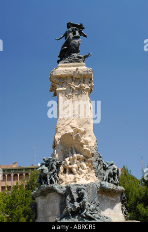 Plaza de Los Sitios Zaragoza Spain Stock Photo