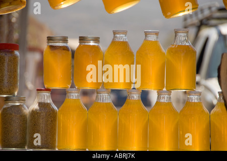 Honey for Sale on the Road to La Bufadora, Baja California, Mexico Stock Photo