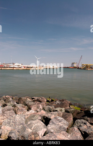 Lowestoft Rocks Stock Photo