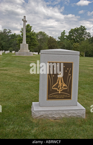 Columbia Space Shuttle Memorial in Arlington National Cemetery Stock Photo