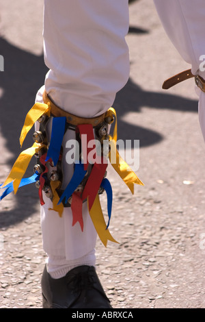 Morris dancing at Wimborne Folk Festival 2005 Stock Photo