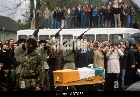 Bobby Sands funeral 1981 The Troubles 1980s his wife Geraldine Noade ...