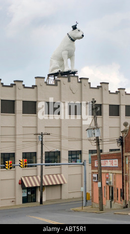 Nipper the RCA dog on top of a warehouse in downtown Albany New York ...