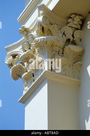 Traditional Architectural Details. Corinthian capital. Stock Photo