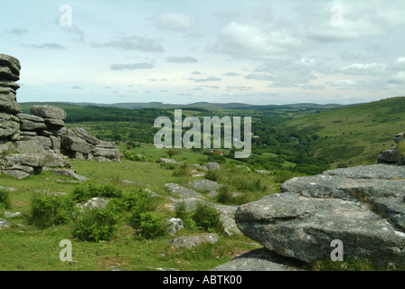 View Across Dartmoor From Near Venford Reservoir Devon England United Kingdom UK Stock Photo