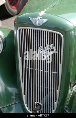 Austin Seven car radiator and starting handle Stock Photo - Alamy