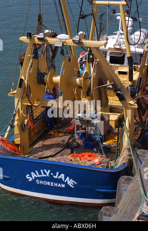 Fishing boat moored at Poole quay to unload its catch Stock Photo - Alamy