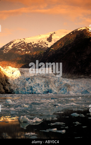 Sawyer Glacier in Tracy Arm Fjord Alaska AK Stock Photo